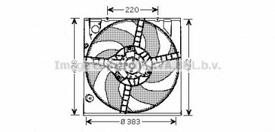 AVA QUALITY COOLING rt7522 -  Вентилятор, охлаждение двигателя
